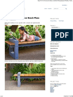 Lowes "Garden Variety" Outdoor Bench Plan