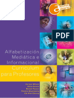Alfabetización Mediática e Informacional Curriculum Para Profesores