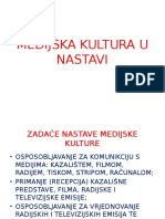 Medijska Kultura U Nastavi