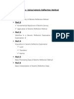 Exploration Using Seismic Reflection Method