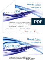 Certificate Novatrix