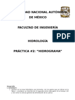 HIDROGRAMA PRÁCTICA UNAM