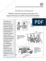 Making Community Emergency Preparedness and Response Programs Accessible To People With Disabilities