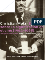 300322297 Metz Christian Ensayos Sobre La Significacion en El Cine 1 1