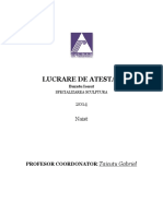 LUCRARE DE ATESTAT Sculptura