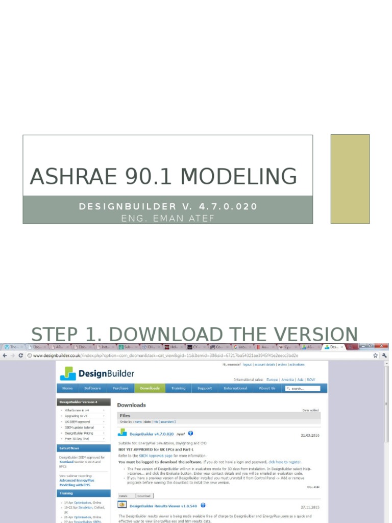 ASHRAE 90 In DesignBuilder