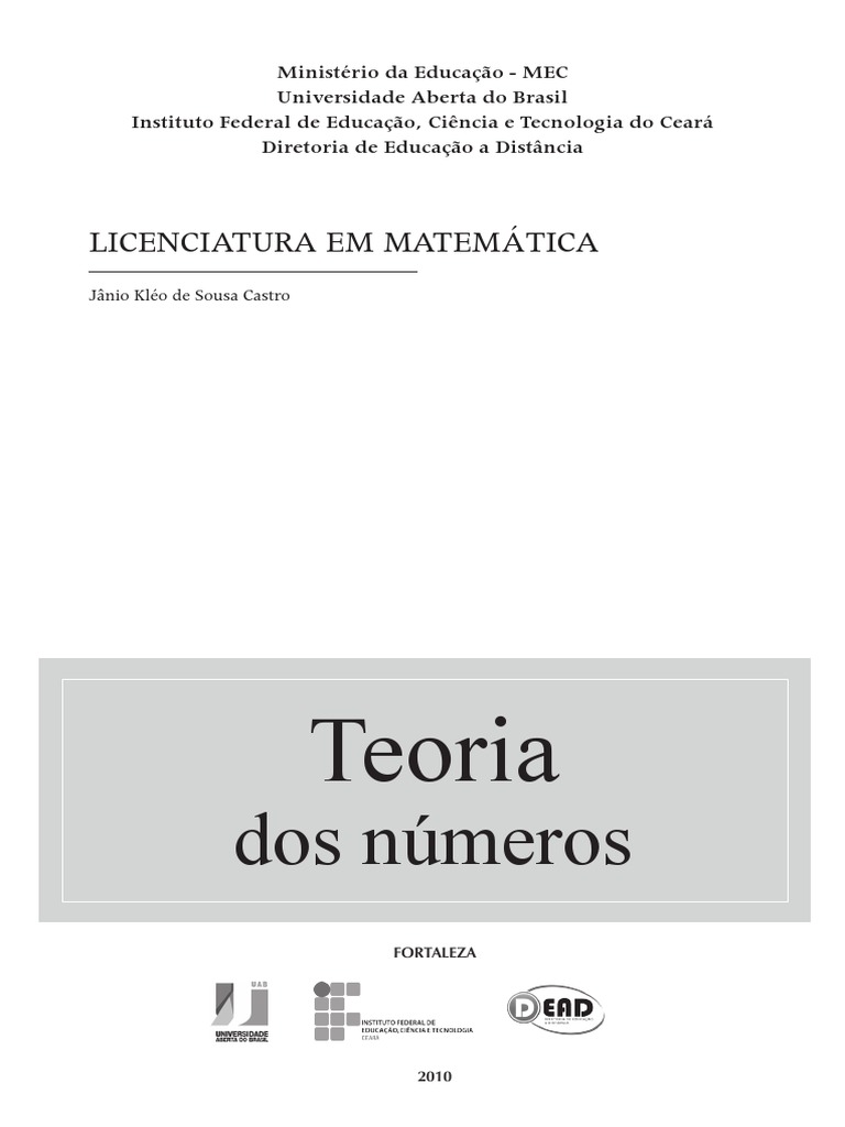 Teoria Dos Numeros | PDF | Número primo | Número inteiro