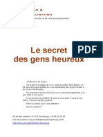 Le Secret Des Gens Heureux