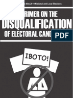 A primer on the disqualification of electoral candidates