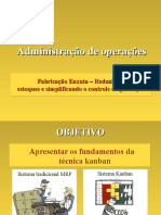 Administração de operações com kanban