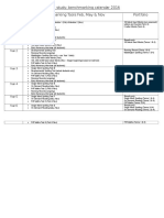 Benchmarking Schedule 2016