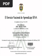 Certificado Del SENA Inglés