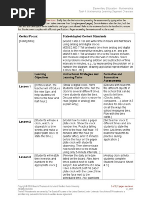 task 4b math learning segements