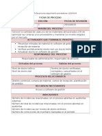 Fichas de Proceso Suministros