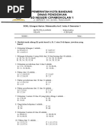 Soal ULANGAN HARIAN KE-2 Matematika Kelas 4 Semester 1