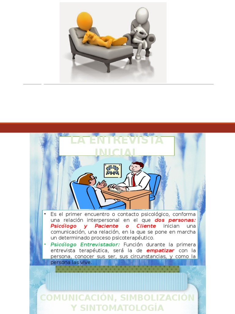 El Primer Contacto Con El Cliente | PDF | Psicoterapia | Sicología