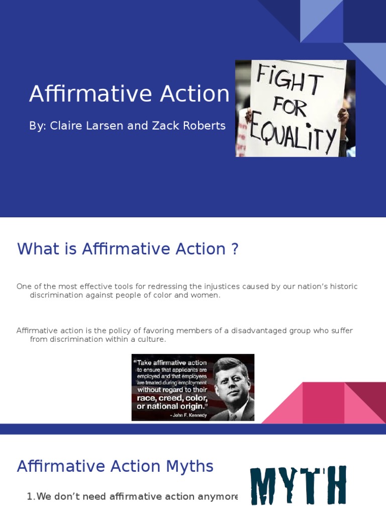 Affirmative Action 1 | PDF