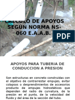 Cálculo apoyos tubería presión