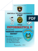 Silabo Informatica II - Mariano Santos - 2016