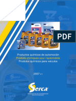 Catalogo Lubricantes Serca Aceites Motor Cajas Cambios Anticongelantes Liquido Frenos Productos Quimicos PDF