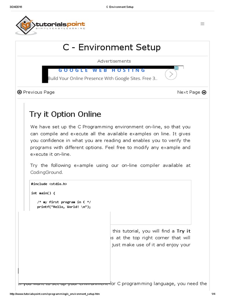 C Environment Setup For Windows, Linux, And Mac Os – IQFDW