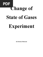 Change of State of Gases Experiment