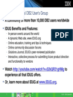 IDUG: International DB2 User's Group: A Community of More Than 10,000 DB2 Users Worldwide IDUG Benefits and Features