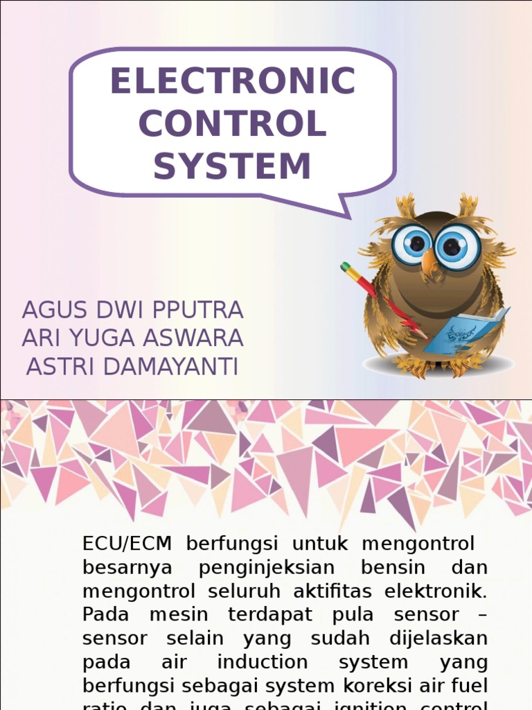 Electronic Control System | PDF