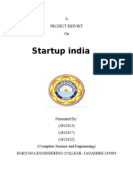 Startup India Project Report