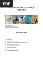 Oliveira Hugo,  trabalho Mestrado Marketing Desportivo ISCTE, Proposta para uma Instalação Desportiva