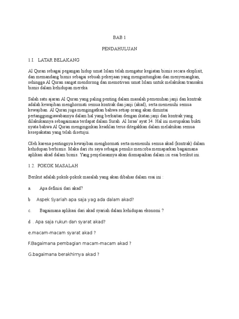 Akad Bisnis Syariah