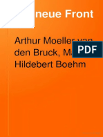 A. Moeller-Van Den Bruck, H. Von Gleichen, M.H. Boehm: Die Neue Front (1922)