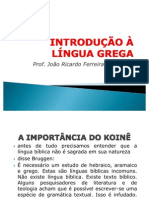 Introdução À Língua Grega