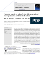 2013_Numerical Analysis on Noise of Rotor With Unconventional Blade Tips Based on CFD Kirchhoff Method