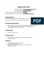 Curriculum Vitae: Career Objective