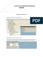 SAP MM PURCHASE ORDER WORKFLOW CONFIGURATION