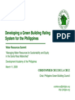 Developing A Green BLDG Rating System For The Phils