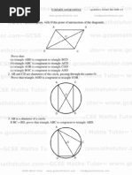 Triangle Congruency Worksheet, Geometry Revision From GCSE Maths Tutor