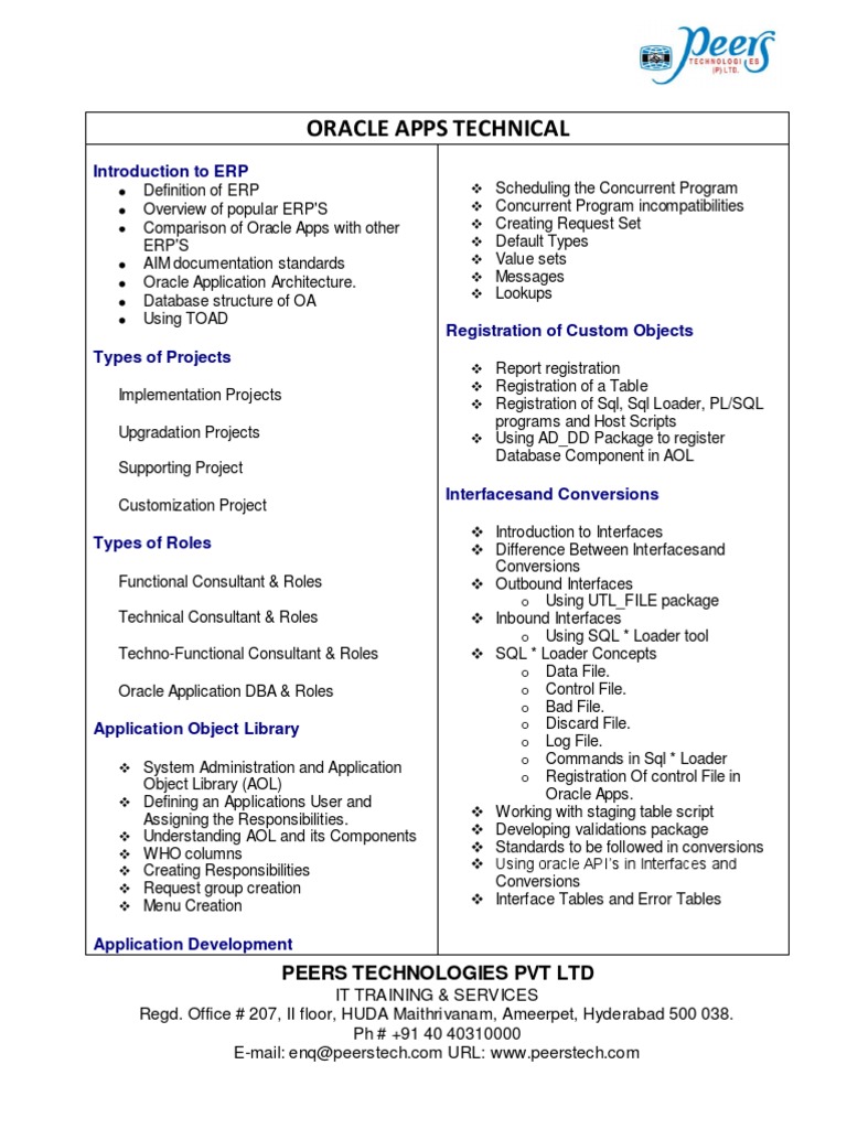 Oracle Apps Technical Consultant Guide | PDF | Application Programming ...