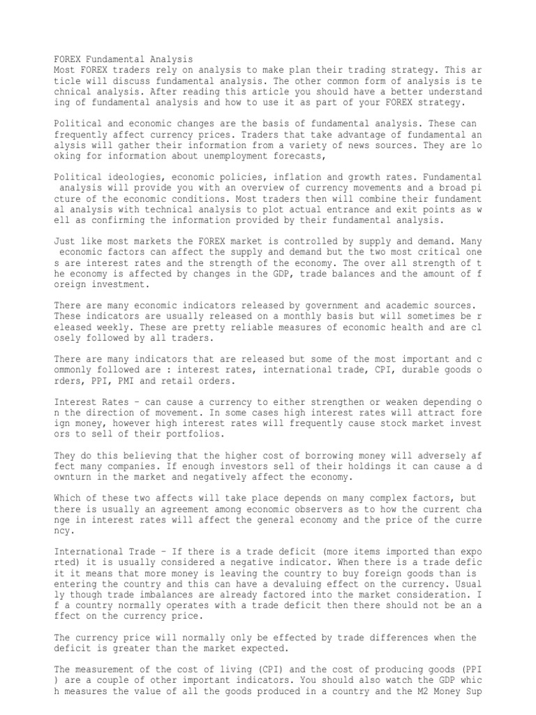 FOREX FUNDAMENTAL ANALYSIS BOOK PDF DOWNLOAD visual data 3