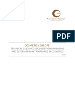 COLIPA-NITROSAMINAS - Technical Guidance Document On Minimising and Determining Nitrostamines in Cosmetics - 2009 PDF