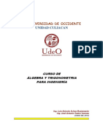 Curso de Algebra y Trigonometria PDF