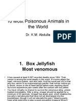 10 Most Poisonous Animals in The World