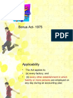 Payment of Bonus Act 197 in India