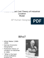 Weber S Least Cost Theory of Industrial Location