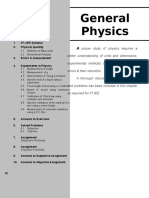 General Physics: 1. IIT-JEE Syllabus 2. Physical Quantity