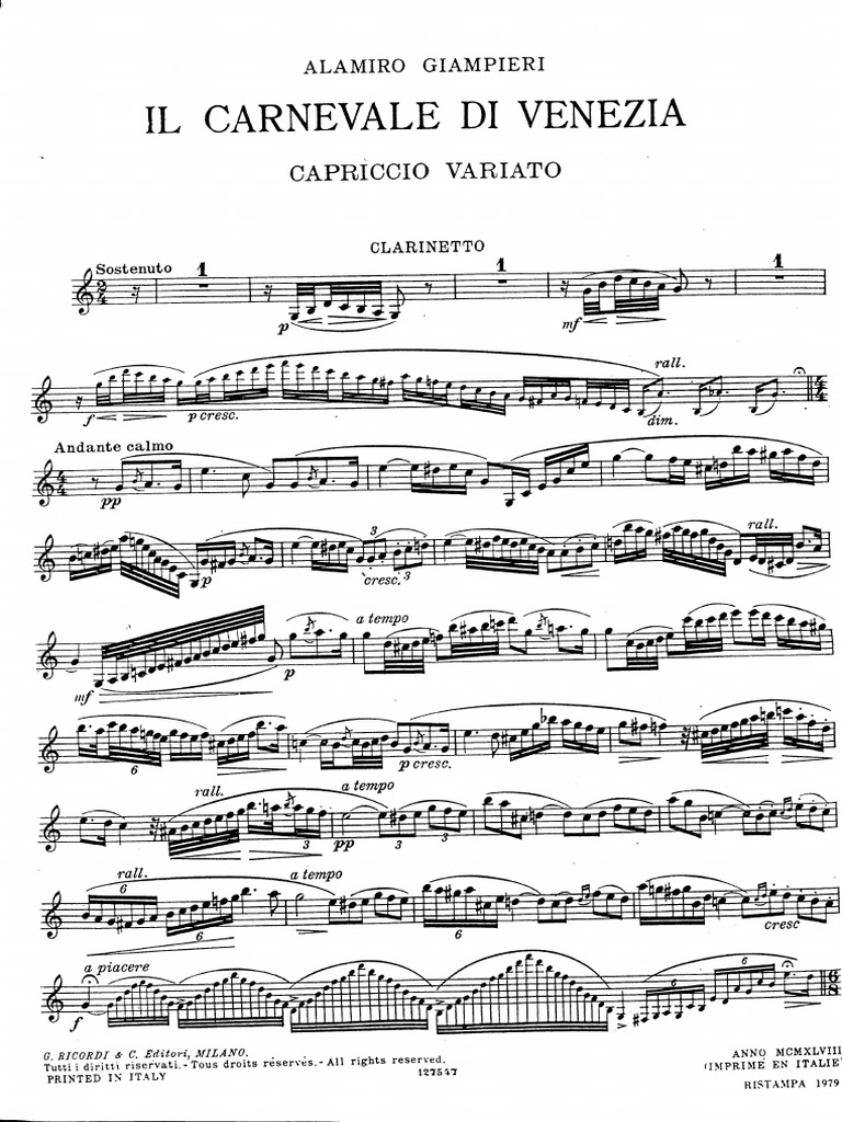 Concertino For Clarinet