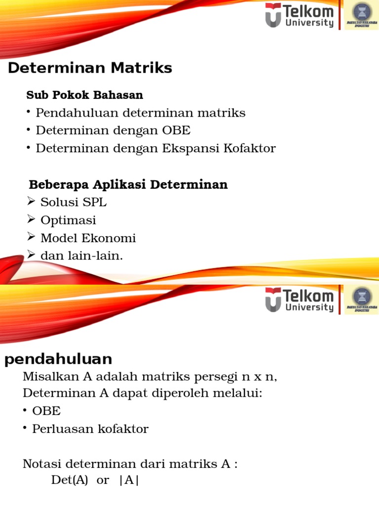 Determinan Matriks