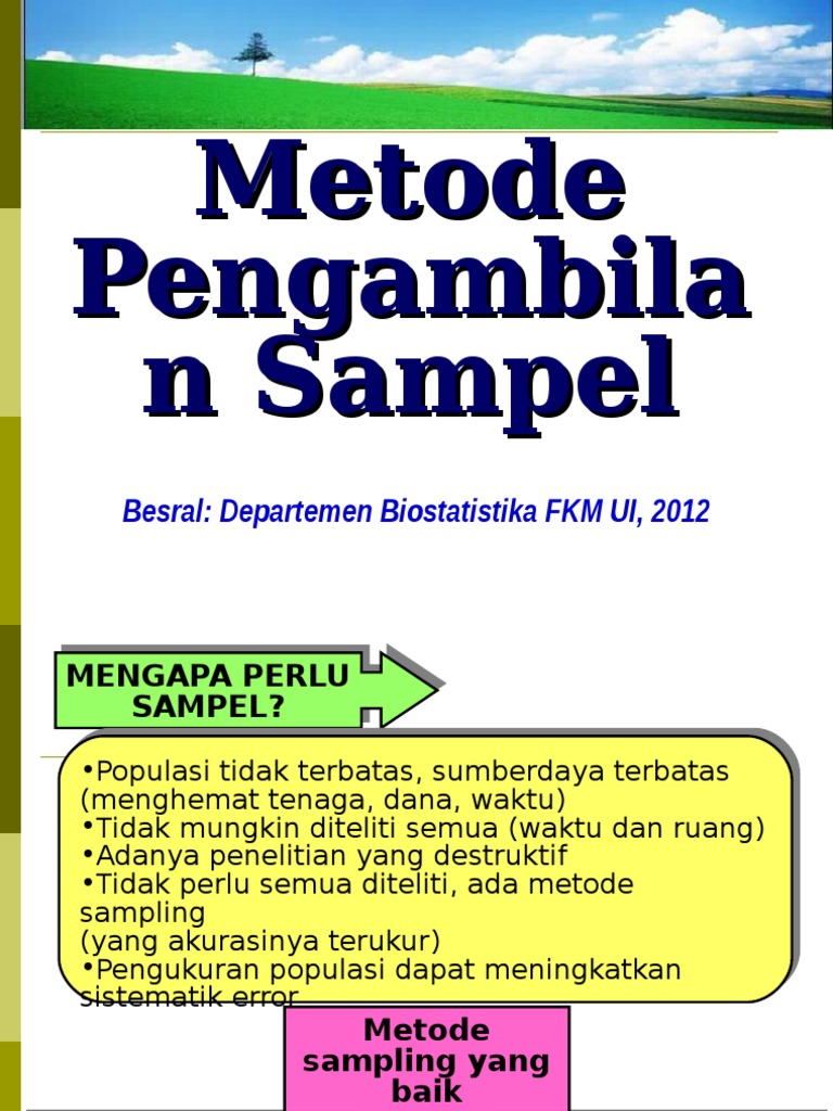 Pentingnya Homogenisasi Sampel Penelitian | PDF