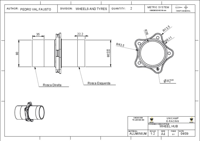 Wheel Hub Dimensions and Tolerances | PDF | Science & Mathematics